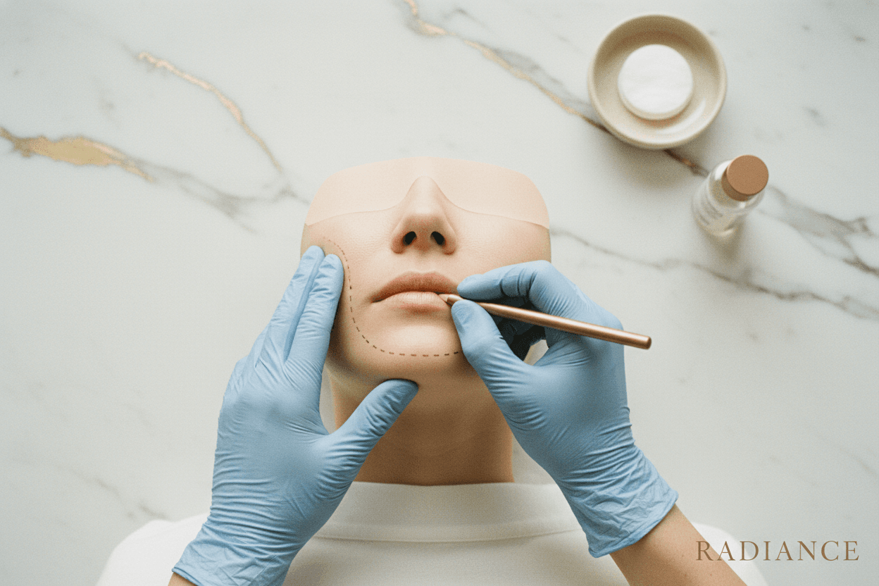 Radiance Clinic — injectables — hero illustration