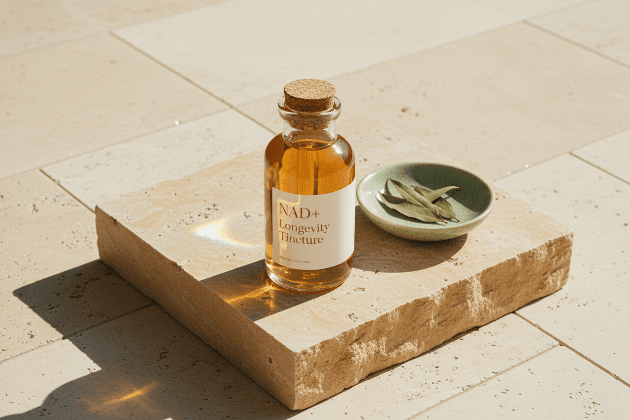 Radiance Clinic — longevity-supplementen — hero illustration